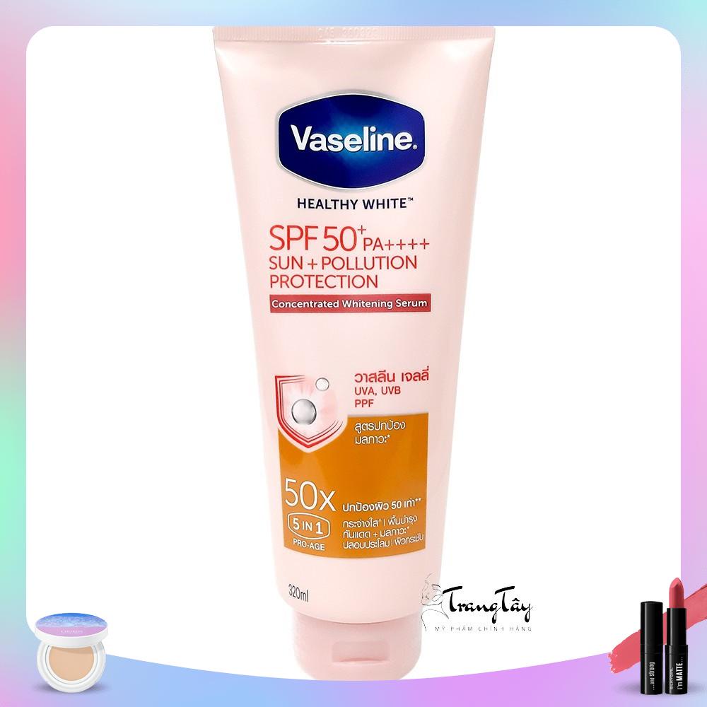 Sữa Dưỡng Thể Trắng Da Vaseline 50x SPF 50 PA++++ Thái Lan 320ml mẫu mới 2022