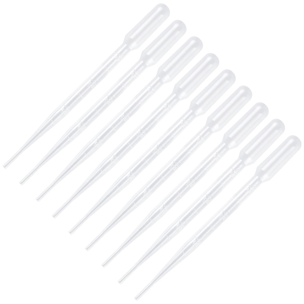 Bộ 100 Ống Nhỏ Giọt 3ml Bằng Nhựa Trong Suốt Dùng Một Lần