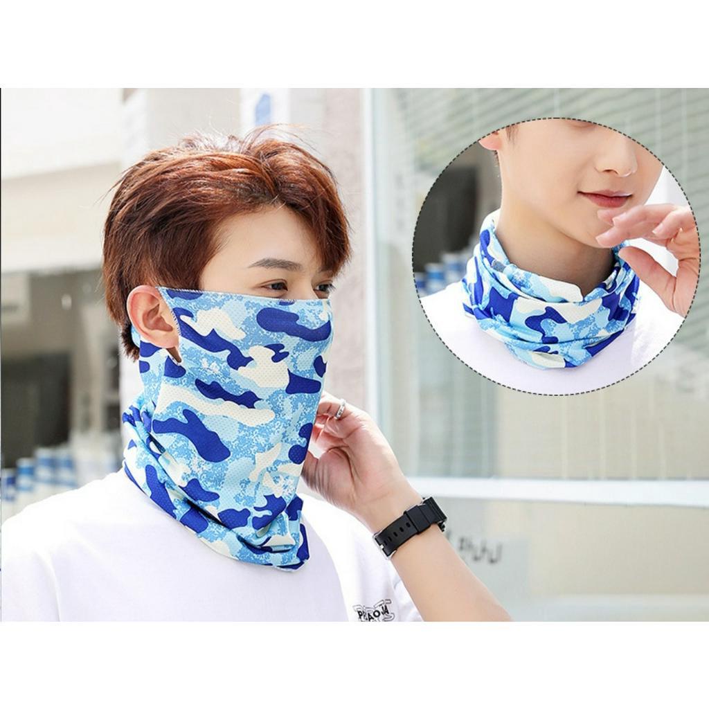 Khẩu trang che cổ, khăn ống đa năng vải thông hơi điều hòa thoáng khí chống nắng thời trang phong cách