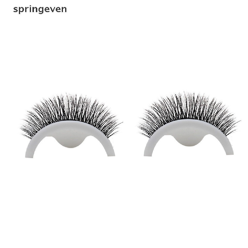 [Hàng mới về] Cặp lông mi giả tự dính chất liệu lông chồn nhân tạo thiết kế cong dành cho nối mi RFT