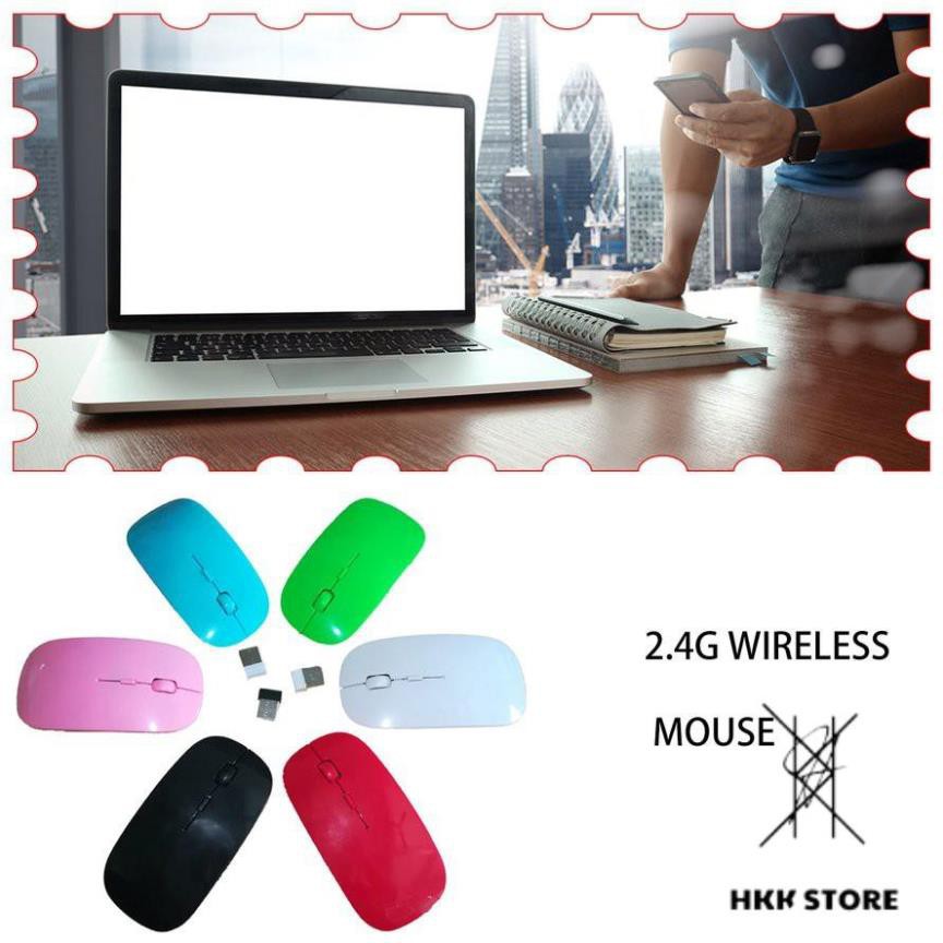 Chuột quang không dây USB Drive 2.4GHz siêu mỏng kết nối chất lượng cao cho PC Laptop TV Tablet Smartphone - HKK  | BigBuy360 - bigbuy360.vn