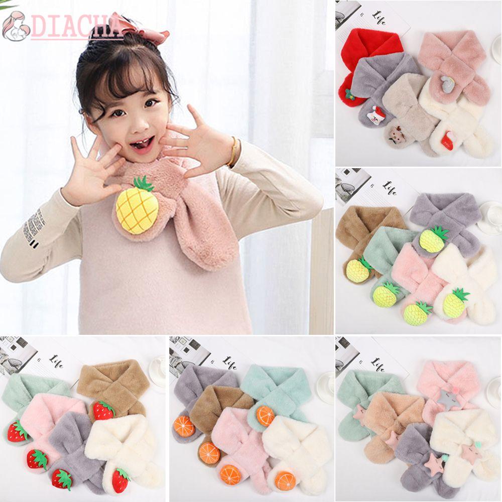 Khăn quàng cổ dày giữ ấm phong cách mùa đông xinh xắn cho trẻ em và người lớn