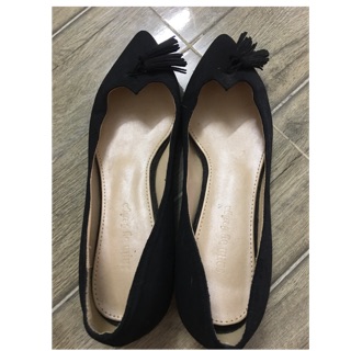 Giày si búp bê da lộn size 36 Made in Korea