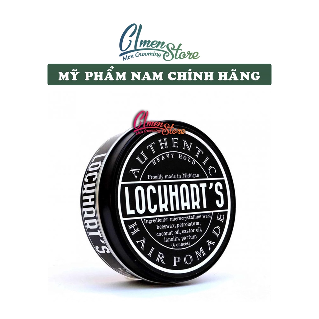 Pomade tạo kiểu tóc Lockhart’s Heavy Hold Pomade 3.4oz