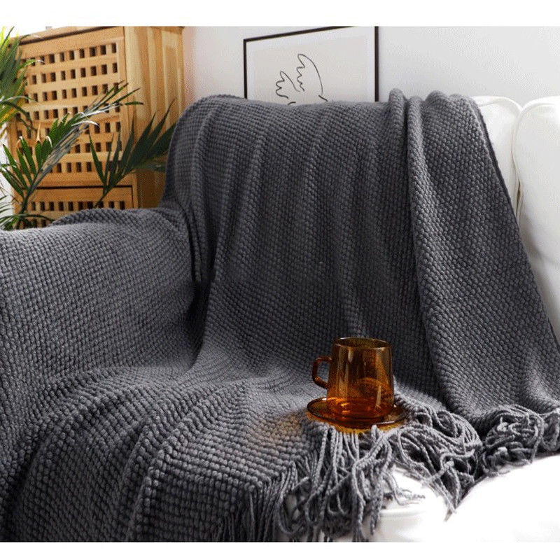 Chăn phủ ghế sofa màu đặc 1.3x1.7M Chăn mỏng Chăn hè