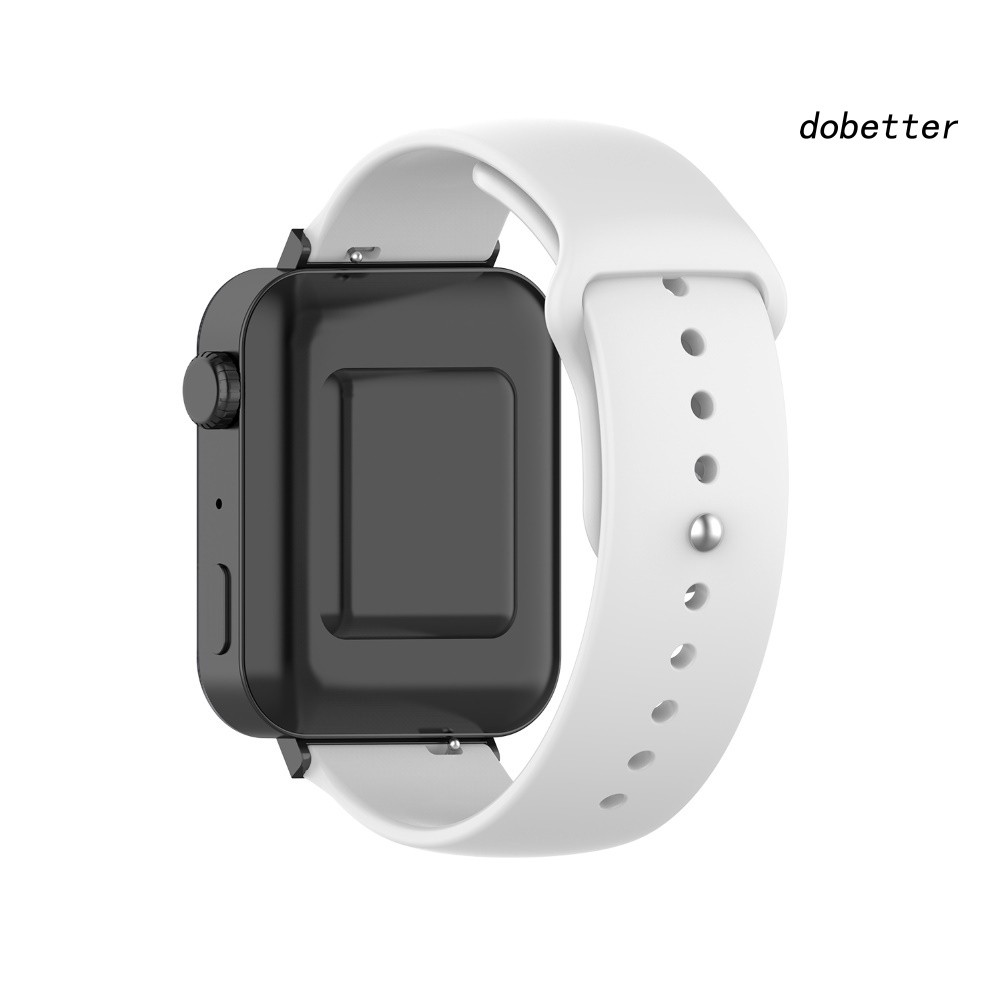 DOH_18mm Replacement Silicone Solid Color Watchband Strap for Xiao-mi Smart Watch
