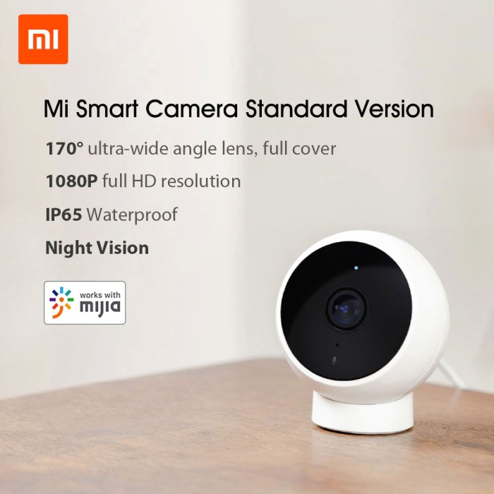 Camera An Ninh Xiaomi Mijia Ai Smart Ip65 1080p Full Hd Góc Rộng 170 Độ Chống Thấm Nước