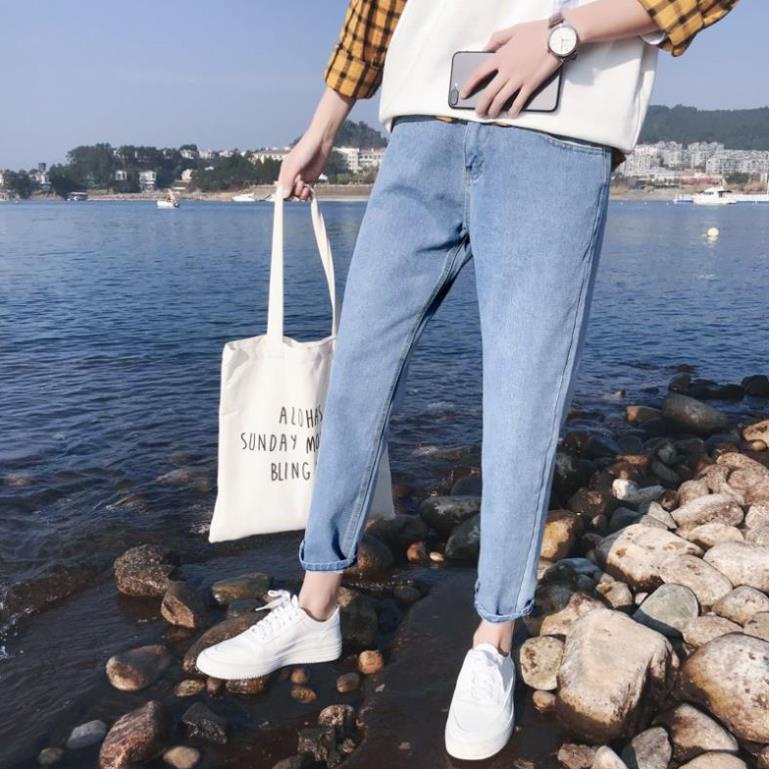 Quần jeans nam đẹp ống côn hàn quốc chất đẹp không phai màu Đẹp ,