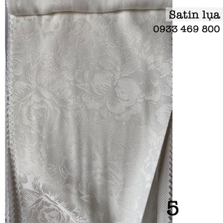 Vải may áo dài satin lụa hoa văn đẹp mềm mịn
