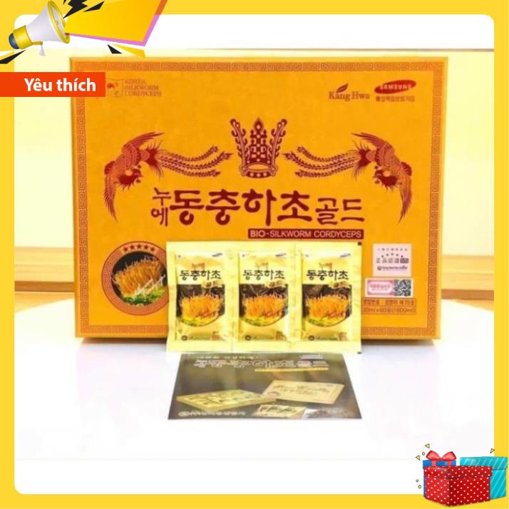 [ Free Ship ] Đông Trùng Hạ Thảo Hộp Gỗ Vàng 60 Gói Hàn Quốc - Chính Hãng | BigBuy360 - bigbuy360.vn