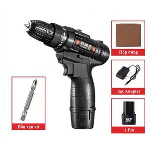 Máy bắt vít, khoan pin 2 chế độ khoan, 25 chế độ bắt vít