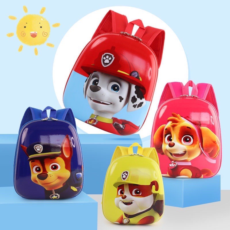 Balo cho bé mầm non mẫu giáo cho bé trai bé gái đội chó cứu hộ Pawpatrol chống nước cho bé đi học đi chơi Nấmkids