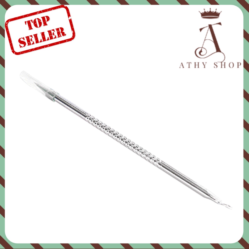 CÂY NẶN MỤN INOX 8CM, thanh lấy mụn, dụng cụ lễ mụn trứng cá mụn bọc mụn mũ đầu đen, acne acnes remover, kim xịt mụn