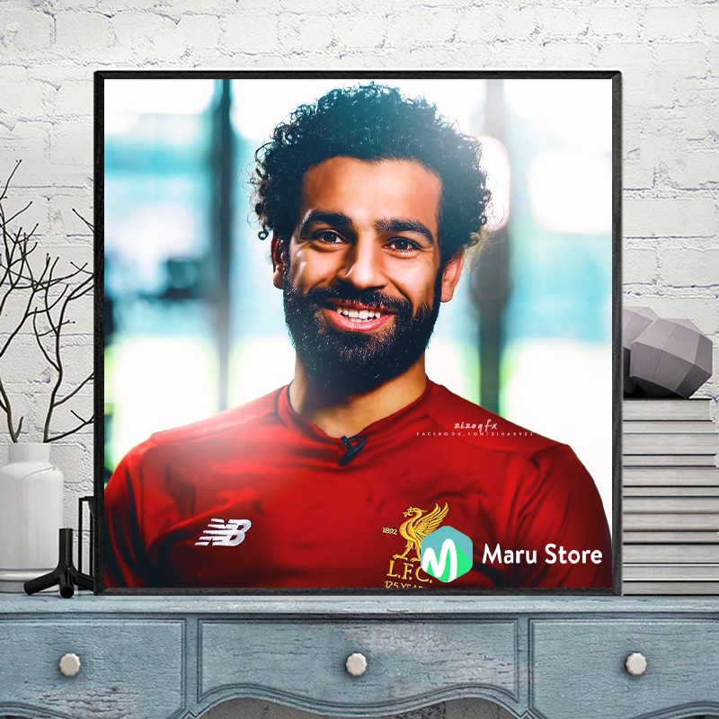 Tranh Treo Tường liverpool Salah, Trang Trí Phòng Gaming, Phòng Net