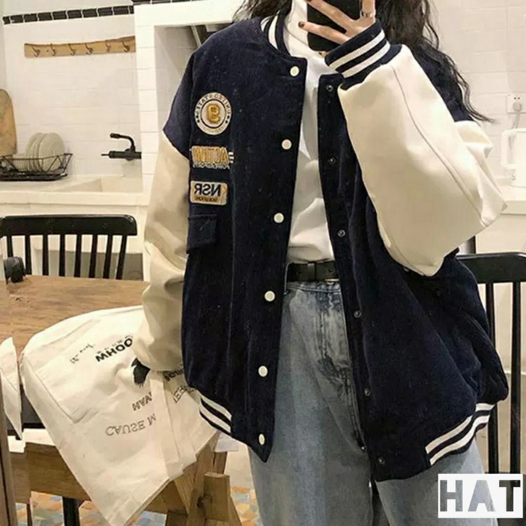 ÁO KHOÁC BOMBER 2 LỚP ĐẸP TUYỆT VỜI - CHẤT NHUNG TĂM PHỐI TAY DA SIÊU CHẤT- CHẤT VẢI ĐẸP NHÌ THÌ KHÔNG ĐÂU ĐẸP NHẤT