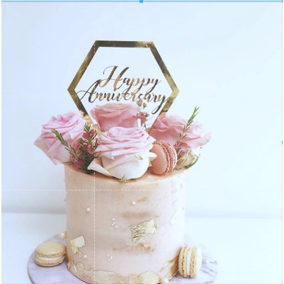 Que Cắm Trang Trí Bánh Bằng Acrylic Hình Chữ Love Dễ Thương