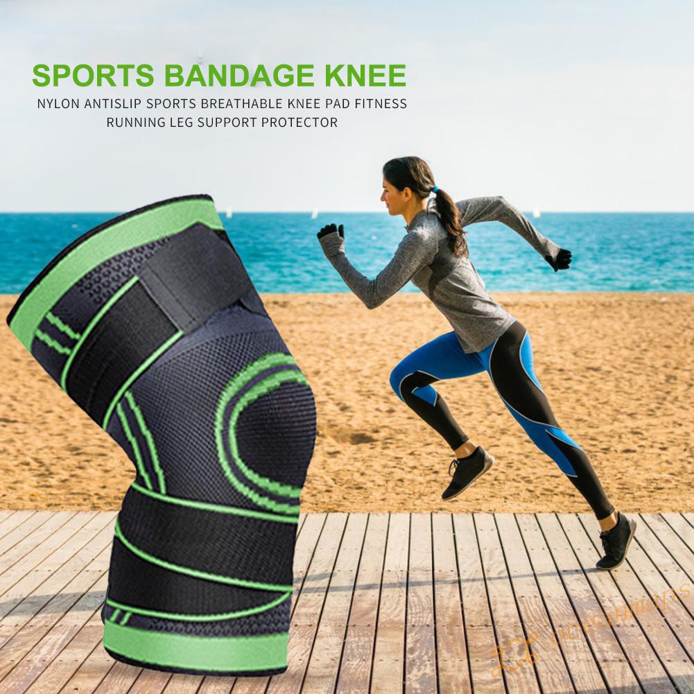 【Popular】Compression Knee Pad Anti Slip Basketball Running Cycling Sports Knee Brace