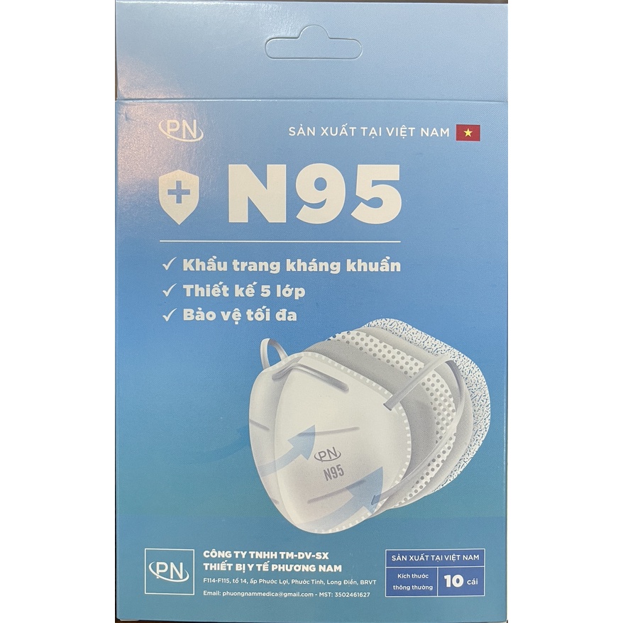 Combo tiết kiệm 5 hộp khẩu trang N95 Phương Nam