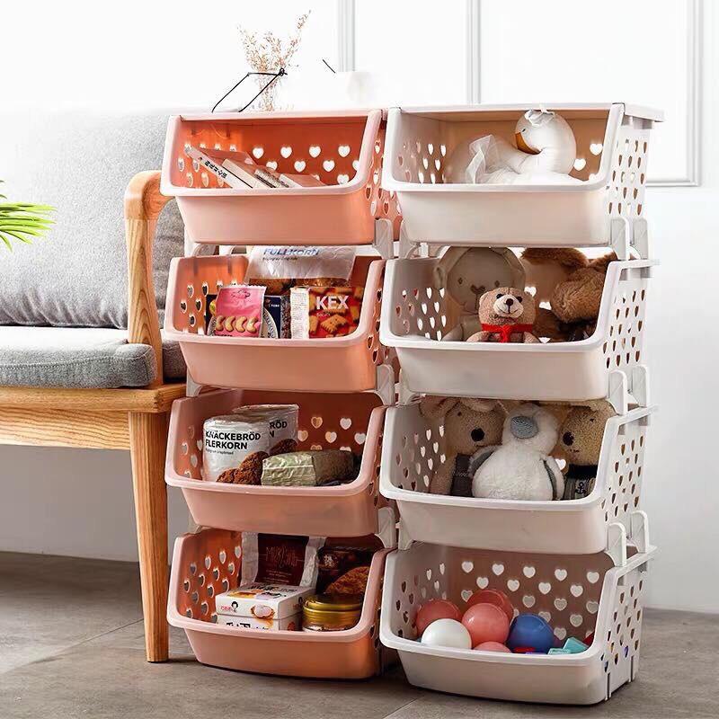 Kệ rổ nhựa 4 tầng đa năng cao cấp dễ dành tháo lắp