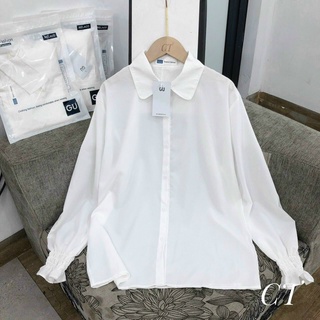 Sơ mi trắng cổ đức tay bo chun