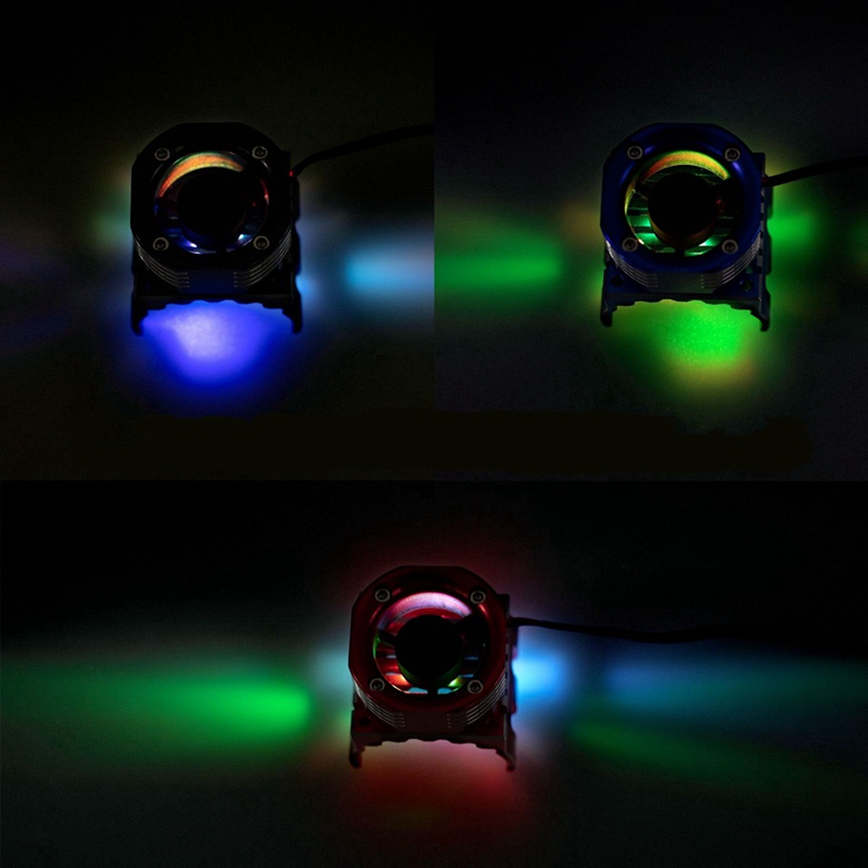 Quạt Tản Nhiệt Động Cơ 42mm Có Đèn LED Cho Traxxas 1 / 10 E-Maxx E-Revo Summit Arrma 1 / 8 Kraton Talion Typhon