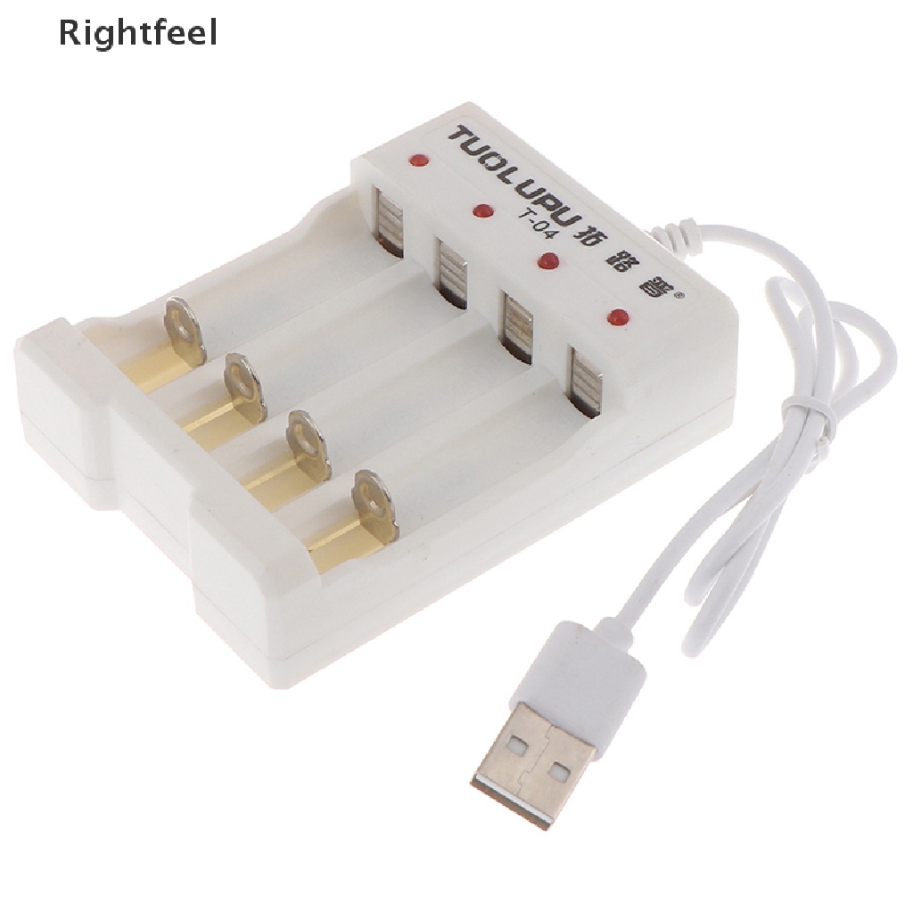 Bộ sạc pin AA/AAA 4 ngăn USB tiện dụng
