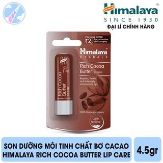 Son Dưỡng Căng Bóng Mịn Môi Tinh Chất Bơ CaCao Himalaya Rich Cocoa Butter Lip Care 4,5gr