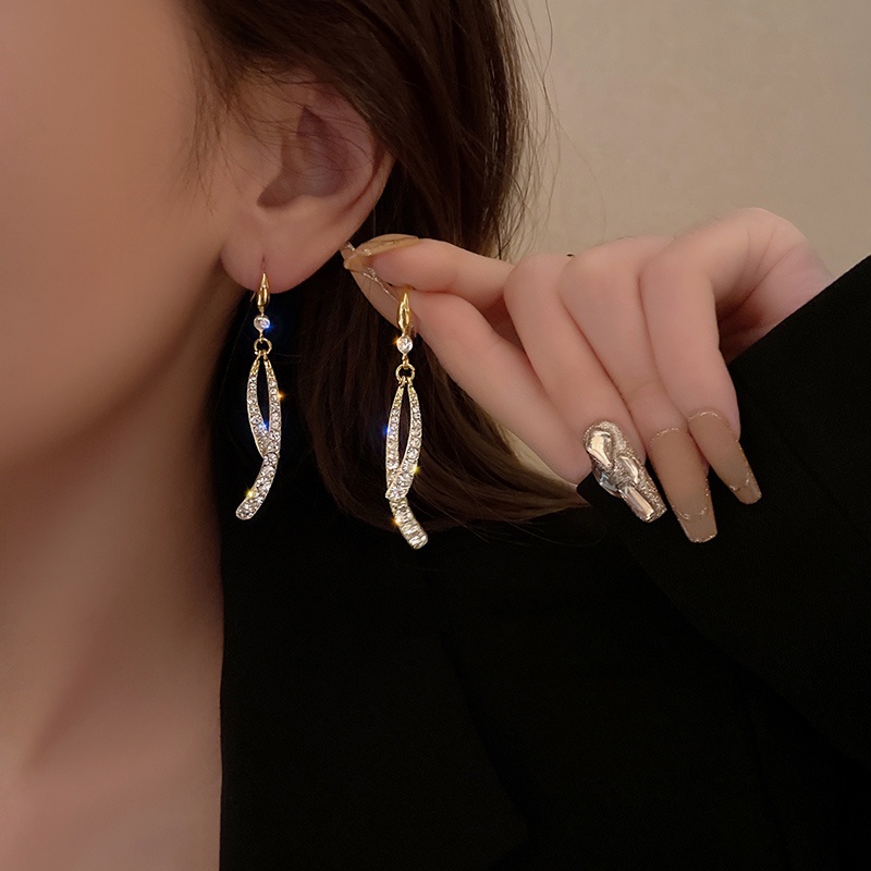 Bông Tai Mạ Bạc 925 Hình Đuôi Cá Phong Cách Hàn Quốc Thời Trang 2022