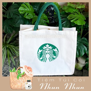 Túi vải trắng Starbuck , Merci