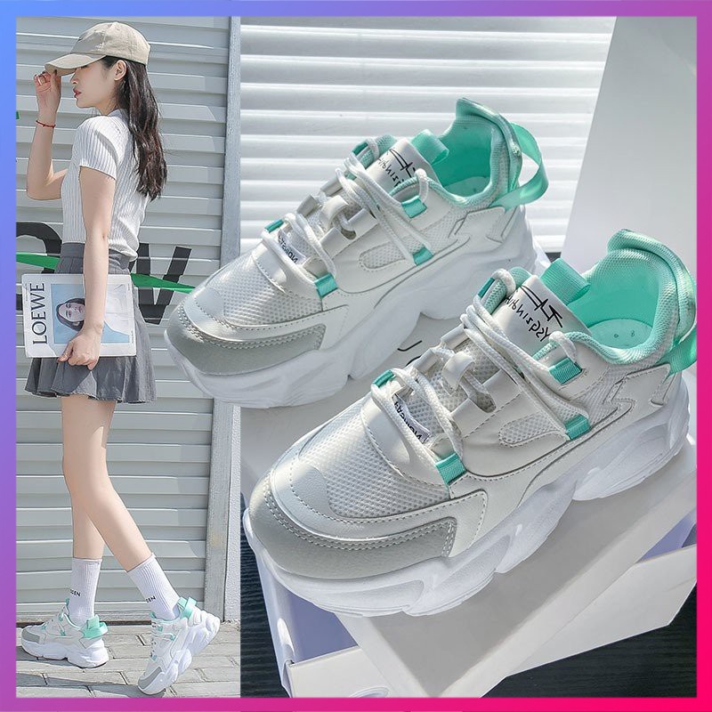 [Xu hướng năm 2021] Giày thể thao nữ khuynh hướng cao cấp 😍 Giày dép nữ Sneakers😍3 màu có sẵn (278)