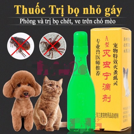 NHỎ GÁY TRỊ VE RẬN TỐT CHO MÈO