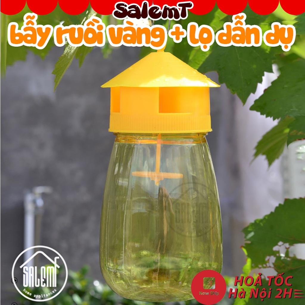 Lồng Bẫy Ong Vàng Ruồi Giấm Kèm Lọ Dẫn Dụ, Diệt Ruồi Vàng Côn Trùng Hiệu Quả Cao Cơ Chế Sinh Học An Toàn Không Độc Hại