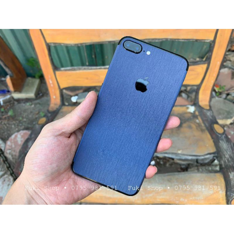 [IPHONE]Tấm Dán Skin Brushed Deep Blue Full Viền 5 6 7 8 6plus 7plus 8plus X XS XR XSMAX 11 PRO MAX 12 PRO MAX