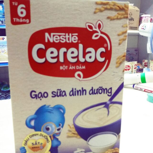 Bột ăn dặm nestle cerelac gạo sữa dinh dưỡng