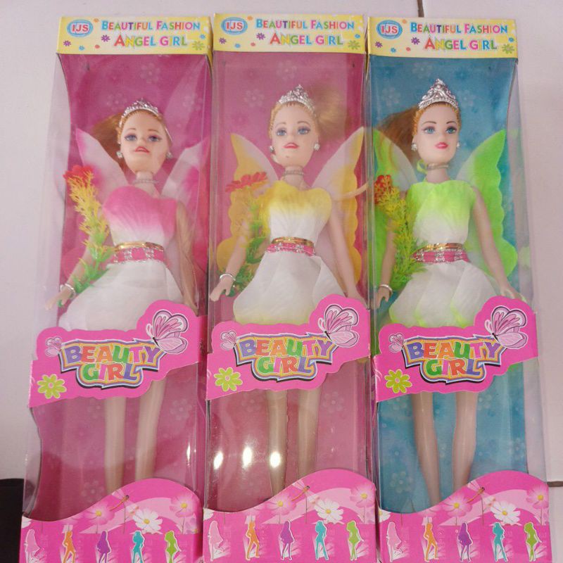 Hộp Đồ Chơi Búp Bê Barbie Có Cánh Dễ Thương Xinh Xắn