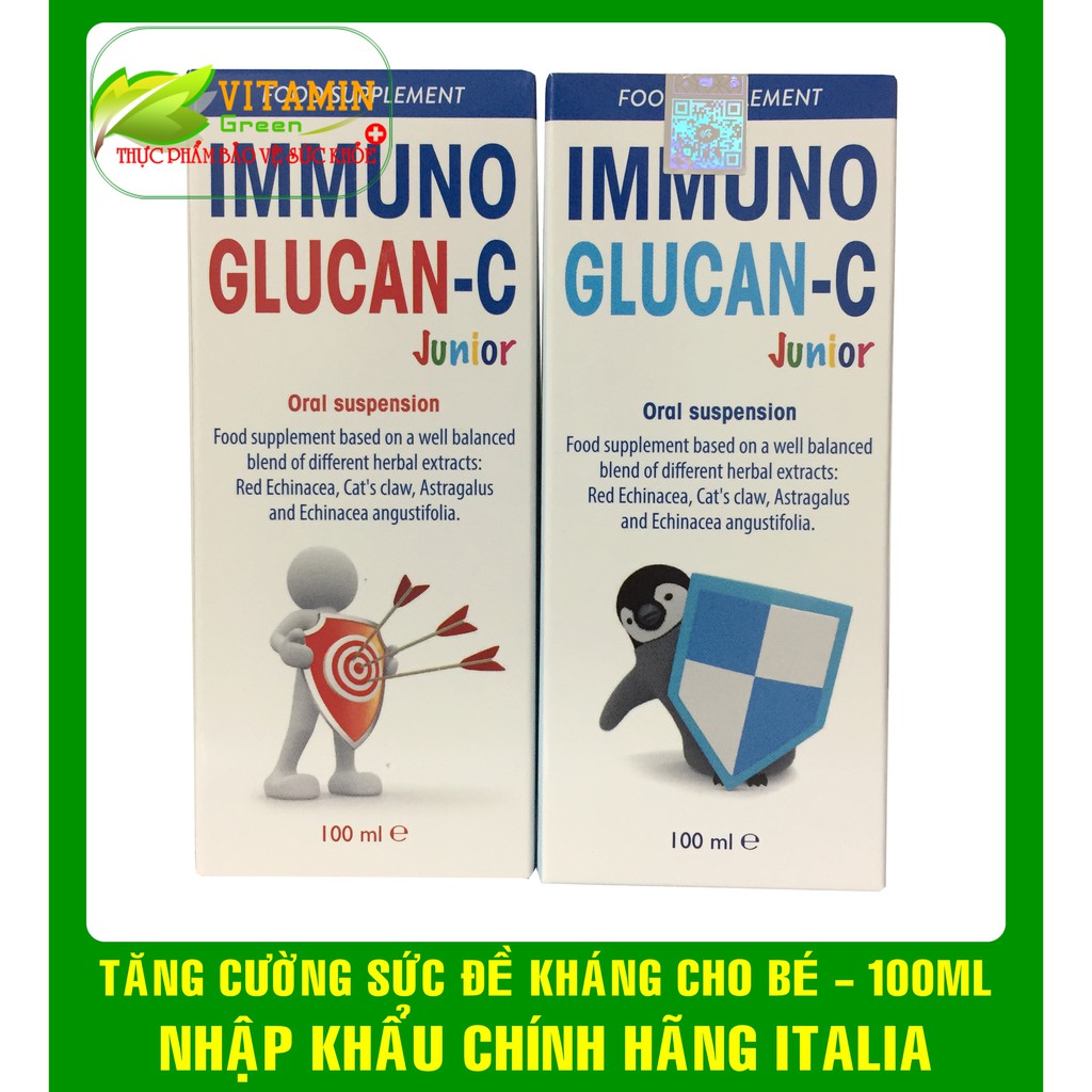 IMMUNO GLUCAN-C TĂNG CƯỜNG SỨC ĐỀ KHÁNG 100ML | NHẬP KHẨU CHÍNH HÃNG ITALIA