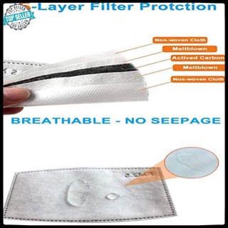 [hàng mới về] PM2.5 Filter Anti-smog Mask Gasket Dustproof Activated Carbon Filter Element