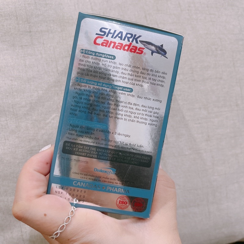 Vitamin sụn Cá Mập SHARK CANADAS bổ sung Vitamin xương khớp