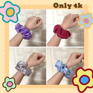 Cột tóc Scrunchies lụa đơn giản caitlyn_jewelry (Nhiều màu)