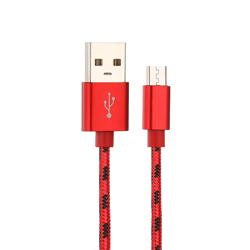 Dây cáp sạc micro USB bện nylon dài 1m/2m/3m cho điện thoại Samsung Huawei Xiaomi HTC Android