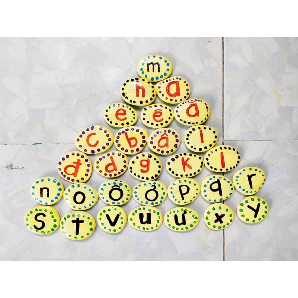 Đá sỏi sáng tạo combo 20 viên 5-7 cm