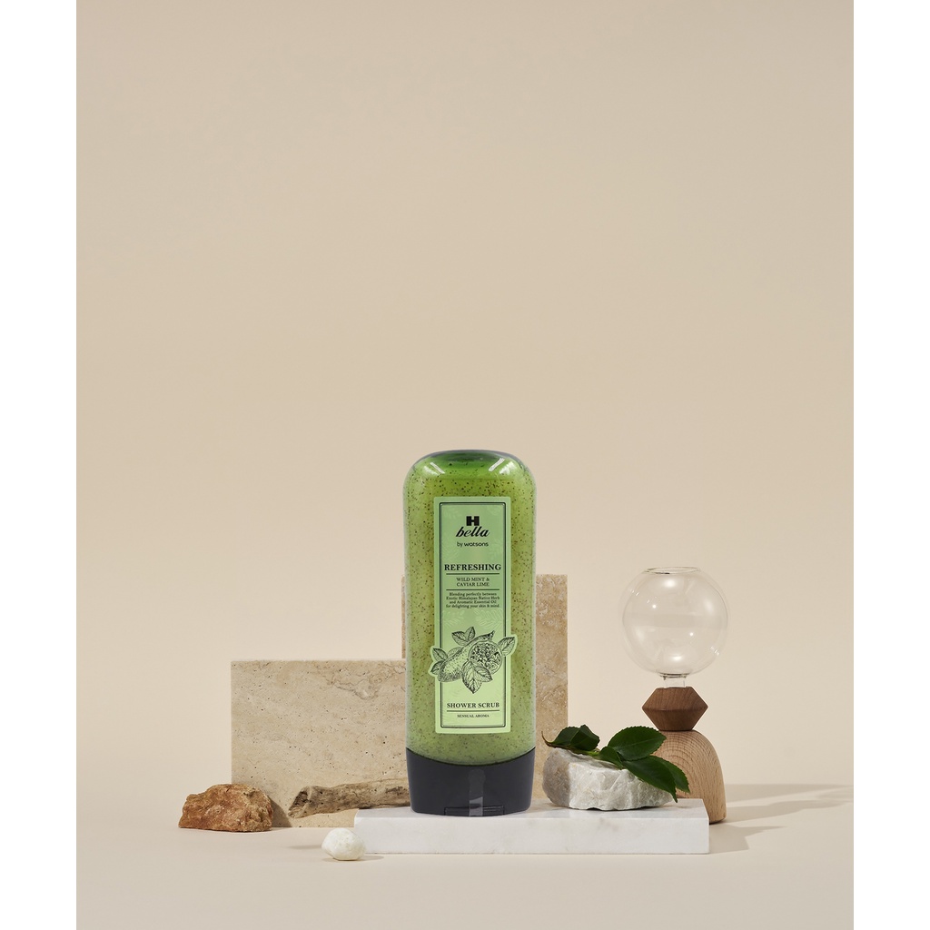 Sữa Tắm Tẩy Tế Bào H Bella By Watsons Refreshing Từ Bạc Hà Á &amp; Chanh Trứng Cá 290g