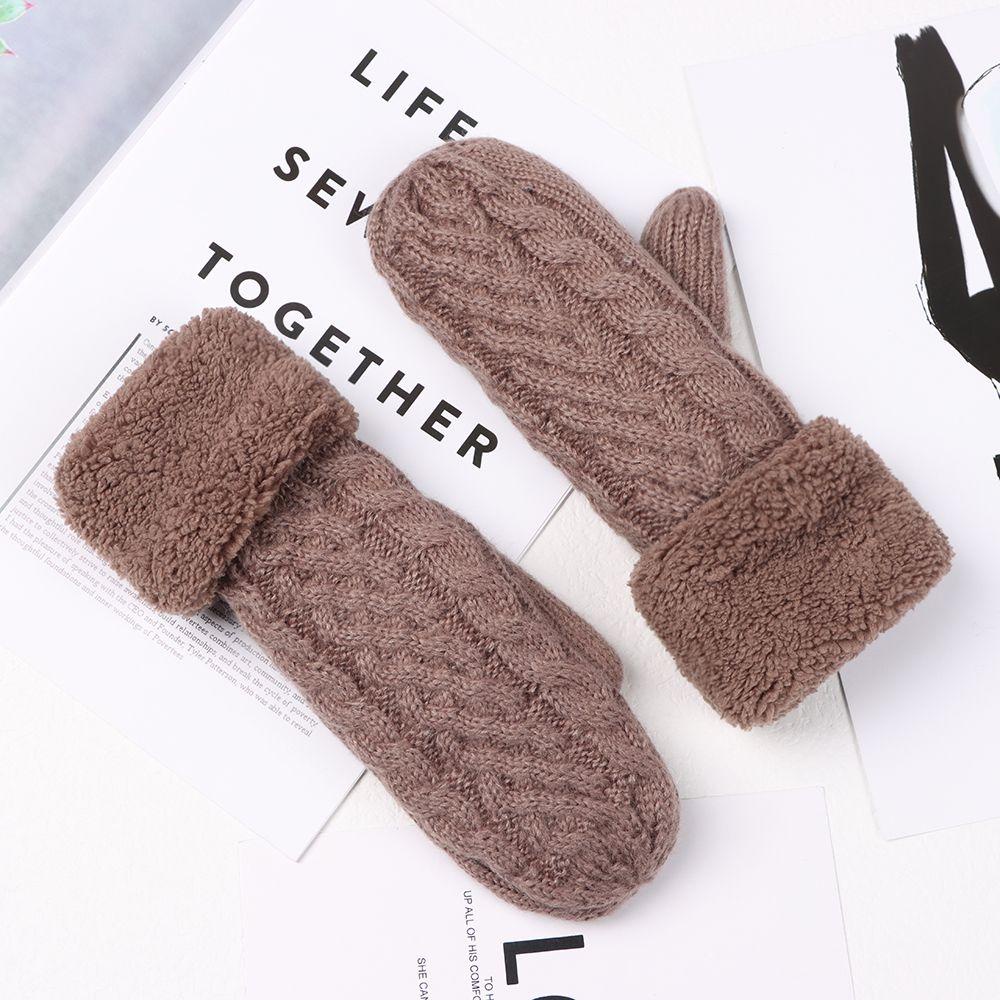 LAY Găng Tay Giữ Nhiệt Mềm Mại Dày Dặn Thoải Mái Cho Nữ