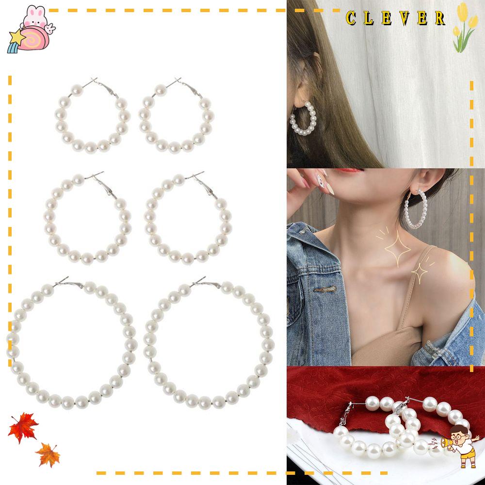 Đôi khuyên tai vòng phối hạt thời trang cho nữ