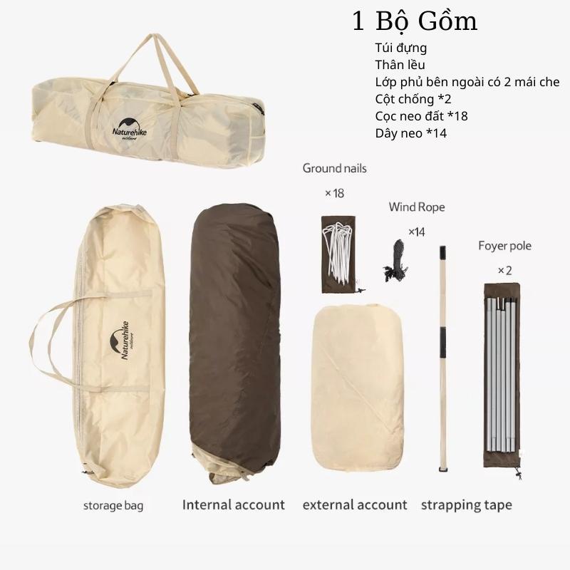 Lều Dã Ngoại Tự Bung Ango 4 Người Naturehike NH21ZP010 Có Mái Che Chống Nắng