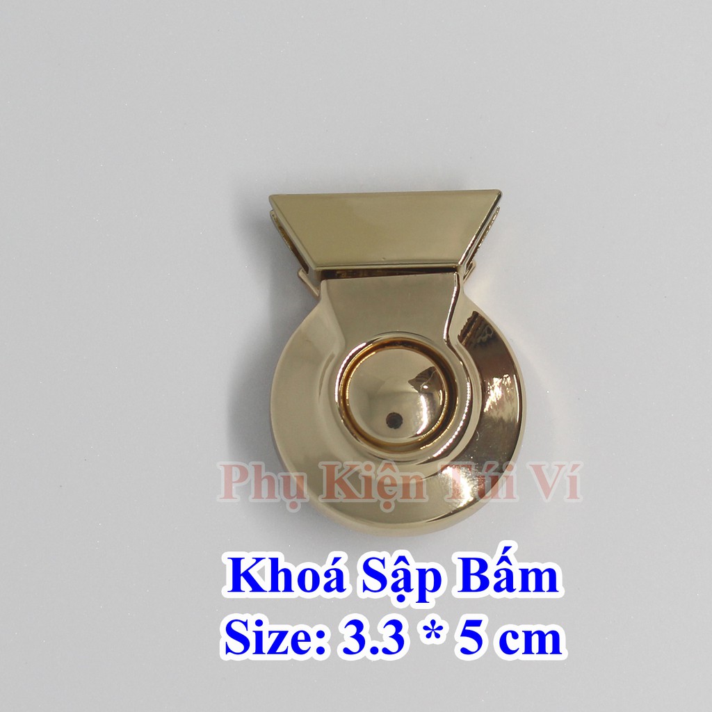 Khóa sập bấm (3,3x5cm)