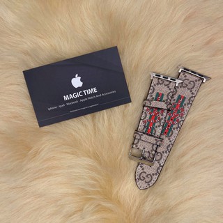 [TẶNG PPF BẢO VỆ MÀN HÌNH] Dây Da Gu-chì Genuine cho Apple Watch
