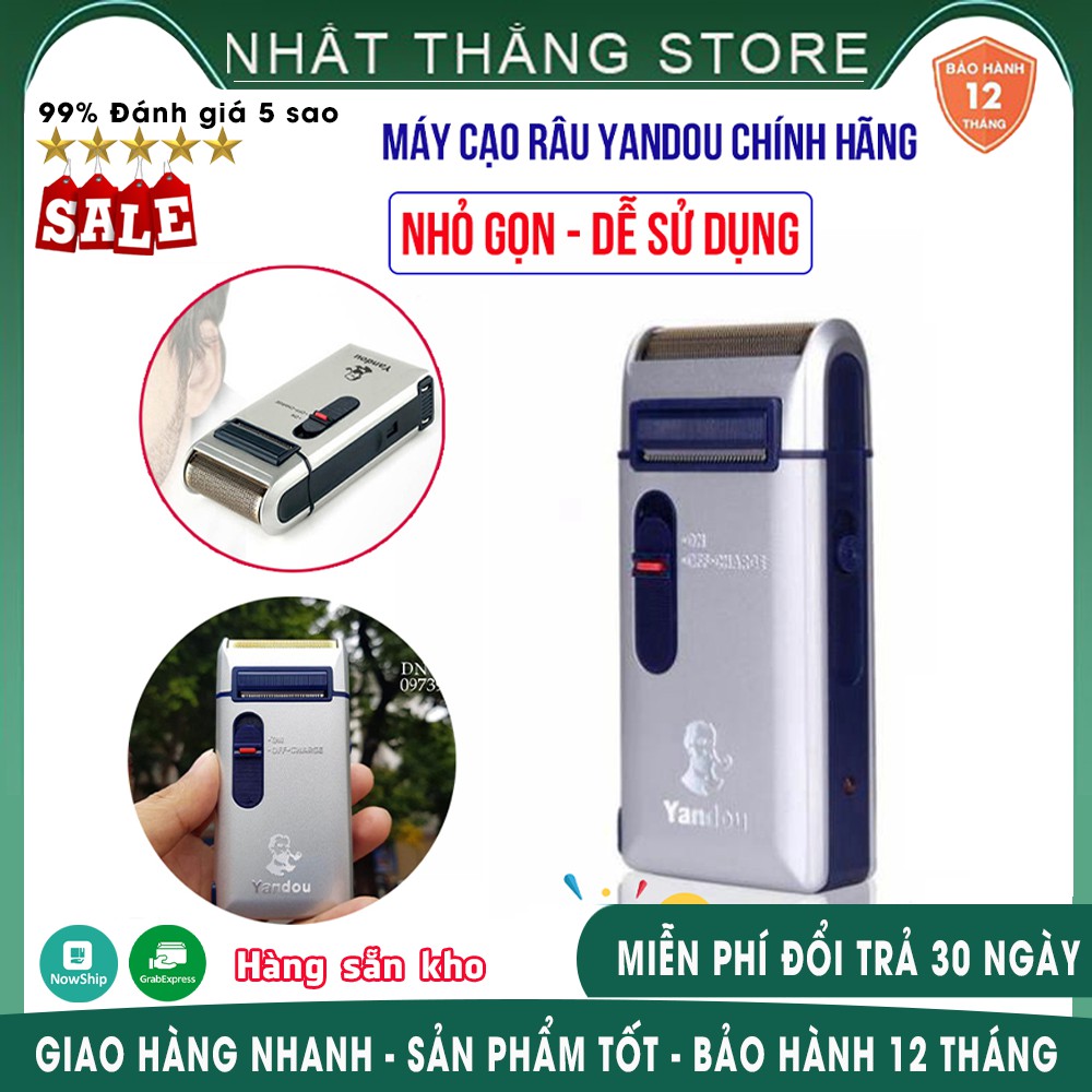 Máy Cạo Râu Khô Yandou Chính Hiệu +Tặng Kèm Túi Đựng Bằng Da💥BẢO HÀNH 12 THÁNG💥