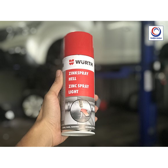 Sơn xịt mạ kẽm chống gỉ sét ống bô cho ô tô.