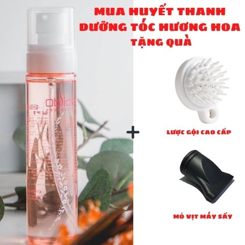 Serum siêu mềm mượt Obsidian Silky Flower Serum Hàn Quốc - Huyết thanh dưỡng tóc, phục hồi  siêu mềm mượt